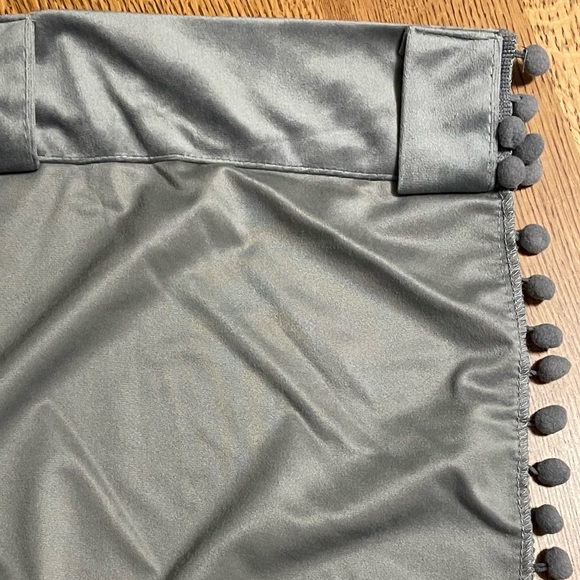 Zhaofeng 42”x95” Pom Pom Velvet Curtains in gray - Picture 11 of 16